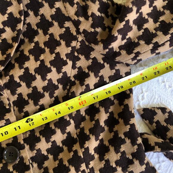 Vintage Chadwick's Collection Houndstooth Blazer Coat 10 (M) 90s Classic Preppy - Picture 12 of 12